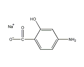 sodium 4-aminosalicylate structural formula