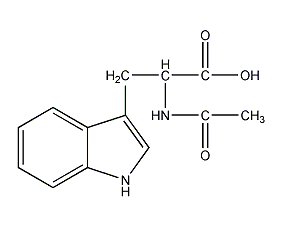 n-acetyl-dl-tryptophan structural formula