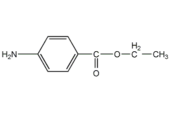 ethyl para-aminobenzoate structural formula