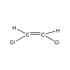 structural formula of cis-1,2-dichloroethylene