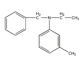 n-benzyl-n-ethyl m-toluidine structural formula