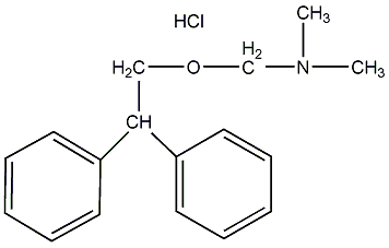 structural formula of diphenhydramine hydrochloride