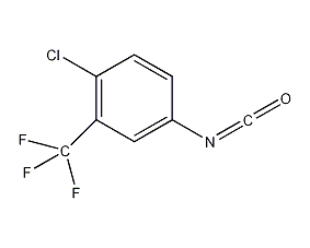 structural formula of 4-chloro-3-trifluoromethyl phenyl isocyanate