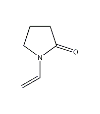 structural formula of vinyl-2-pyrrolidone