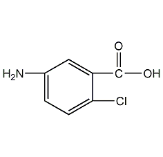 5-amino-2-chlorobenzoic acid structural formula