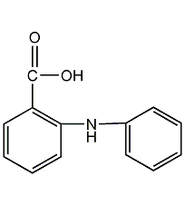 n-o-anilinobenzoic acid structural formula