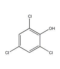 2,4,6-trichlorophenol structural formula