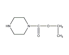 1-piperazine carboxylic acid ethyl ester structural formula