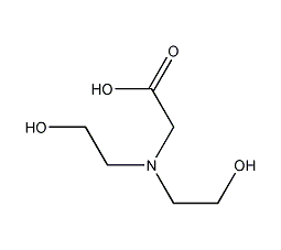 n,n-bis(2-hydroxyethyl)glycine structural formula