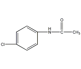 structural formula of p-chlorophenylacetamide