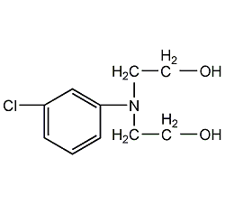 n,n-bis(2-hydroxyethyl)-3-chloroaniline structural formula