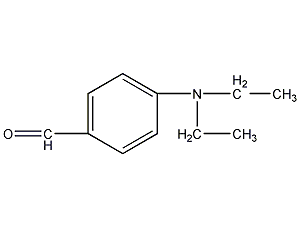 structural formula of p-diethylaminobenzaldehyde