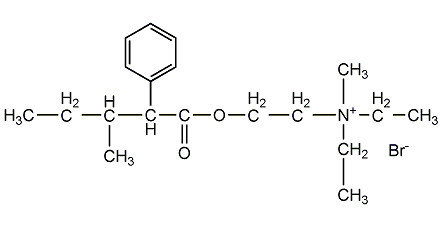 structural formula of pentaxonium bromide