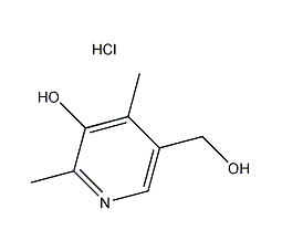 structural formula of 4-deoxypyridoxine hydrochloride