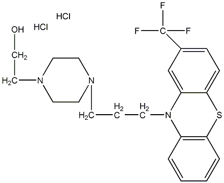 fluphenazine hydrochloride structural formula