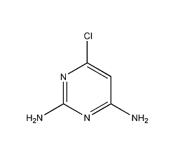 4-chloro-2,6-diaminopyrimidine structural formula