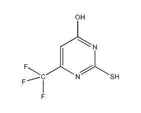 4-hydroxy-6-tripyrimidine-2-thiol structural formula