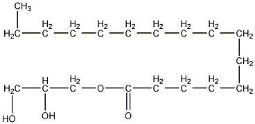 glyceryl monopalmitate structural formula