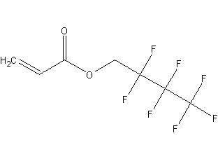 2,2,3,3,4,4,4-heptafluorobutyl acrylate structural formula