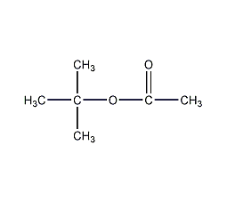 structural formula of tert-butyl acetate