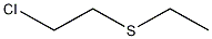 2-chloroethyl ethyl sulfide structural formula