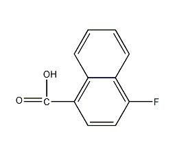 4-fluoro-1-naphthoic acid structural formula