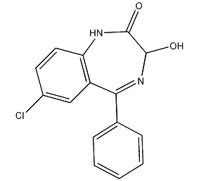 oxazepam structural formula