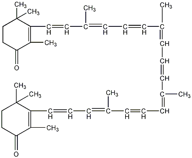 canthaxanthin (trans) structural formula