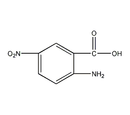 2-amino-5-nitrobenzoic acid structural formula