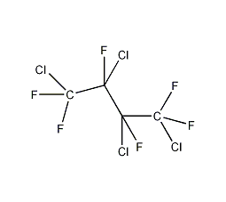 hexafluoro-1,2,3,4-tetrachlorobutane structural formula