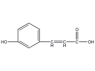 m-hydroxycinnamic acid structural formula