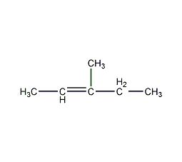 trans-3-methyl-2-pentene structural formula