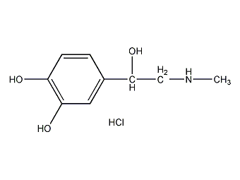 dl-adrenaline hydrochloride structural formula