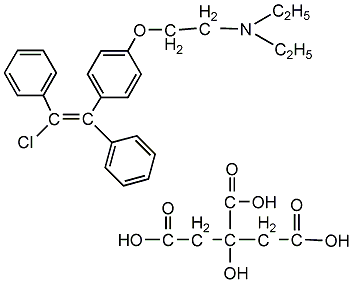 clomiphene citrate structural formula