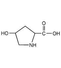 l-4-hydroxyproline structural formula