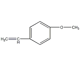 structural formula of p-methoxystyrene