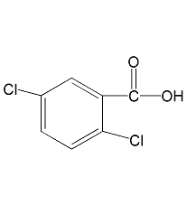 2,5-dichlorobenzoic acid structural formula