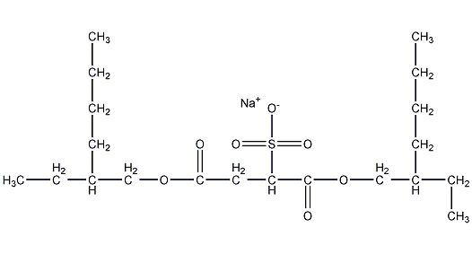 sodium dioctyl sulfosuccinate structural formula