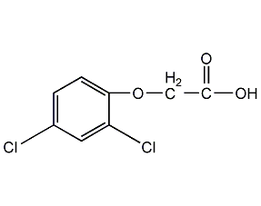 2,4-dichlorophenoxyacetic acid structural formula