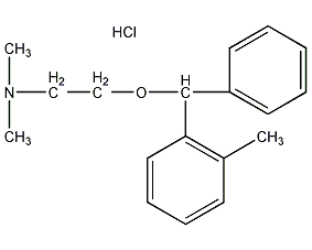 o-toluhydramine hydrochloride structural formula