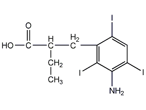 iopanoic acid structural formula