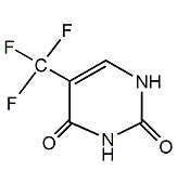 5-trifluoromethyluracil structural formula