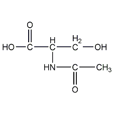 n-acetyl-dl-serine structural formula