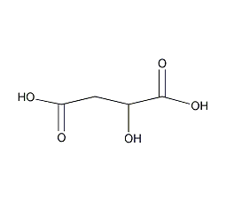 l-(-)-malic acid structural formula