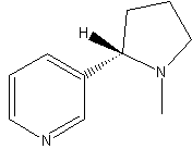(s)-(-)-nicotine structural formula